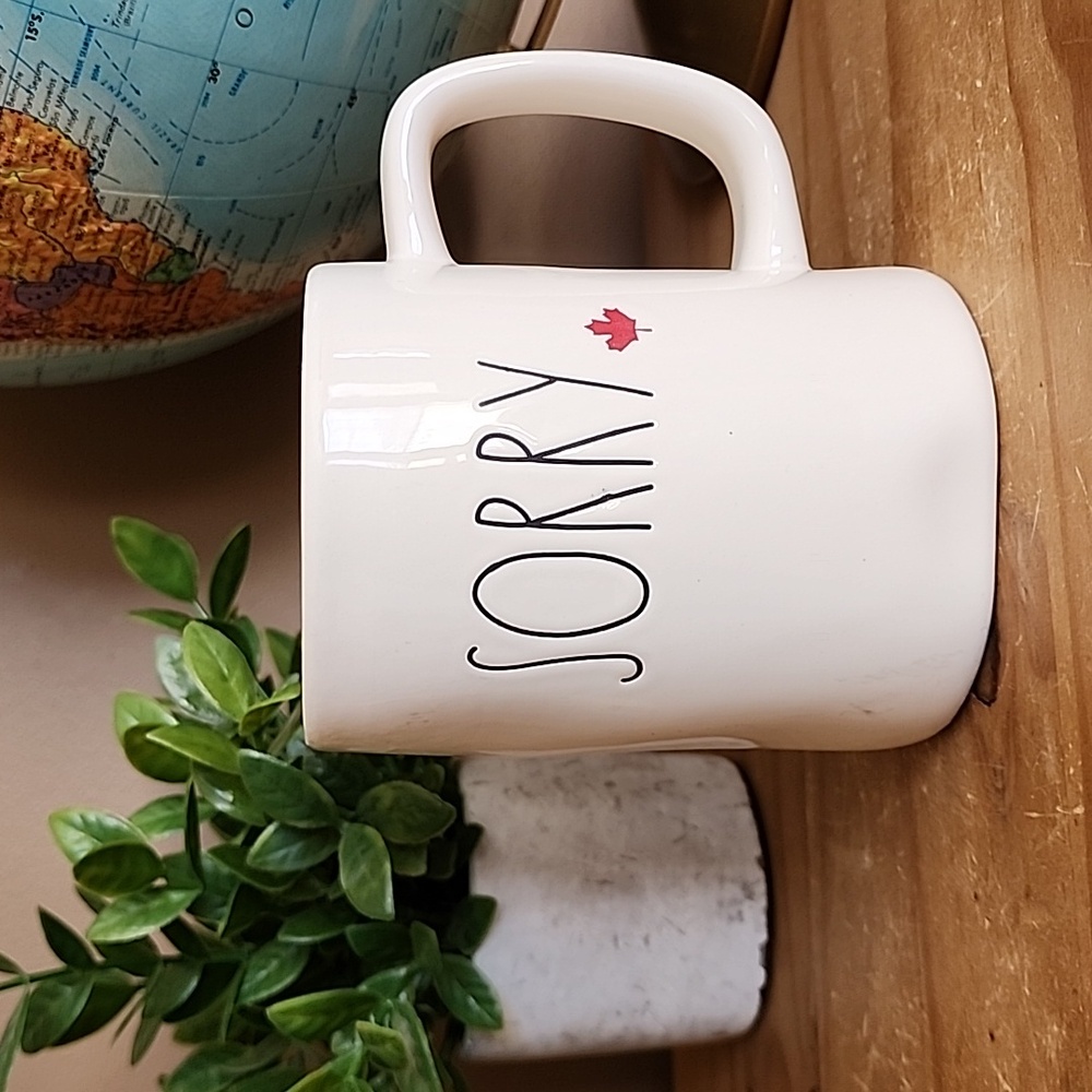 SORRY Rae Dunn By Magenta ceramic coffee mug